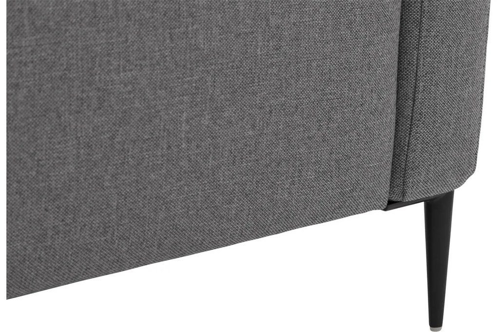 Goossens  Key West grijs, stof, 2-zits, modern design