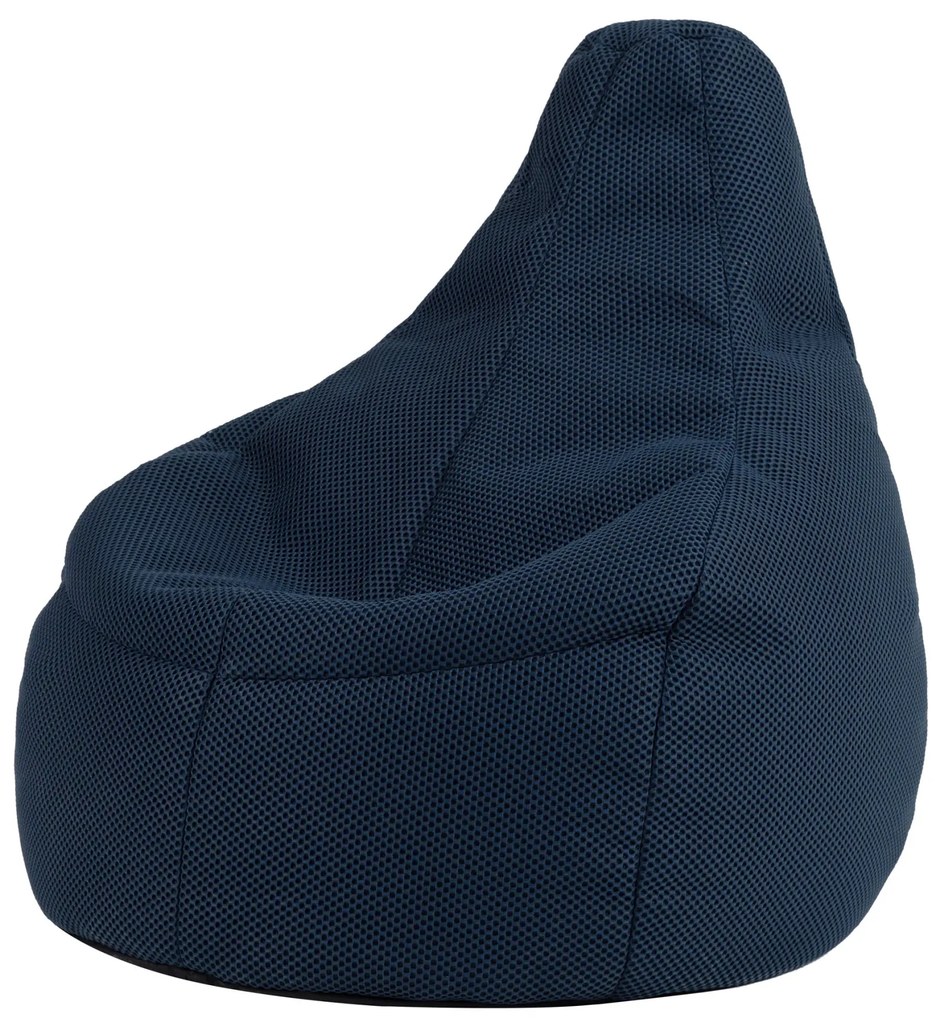 Icon Gaming Performance Mesh Recliner Bean Bag, Navy Blue