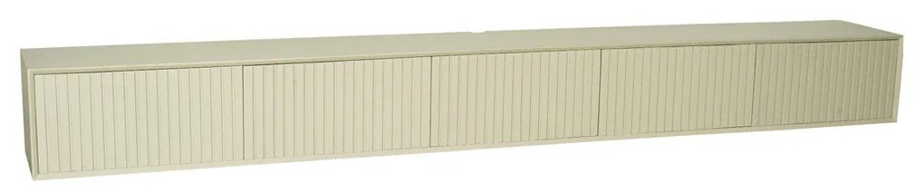 Starfurn Madison Sand Beige Tv-meubel Hangend Ribbels 280 Cm - 280x35x30cm.