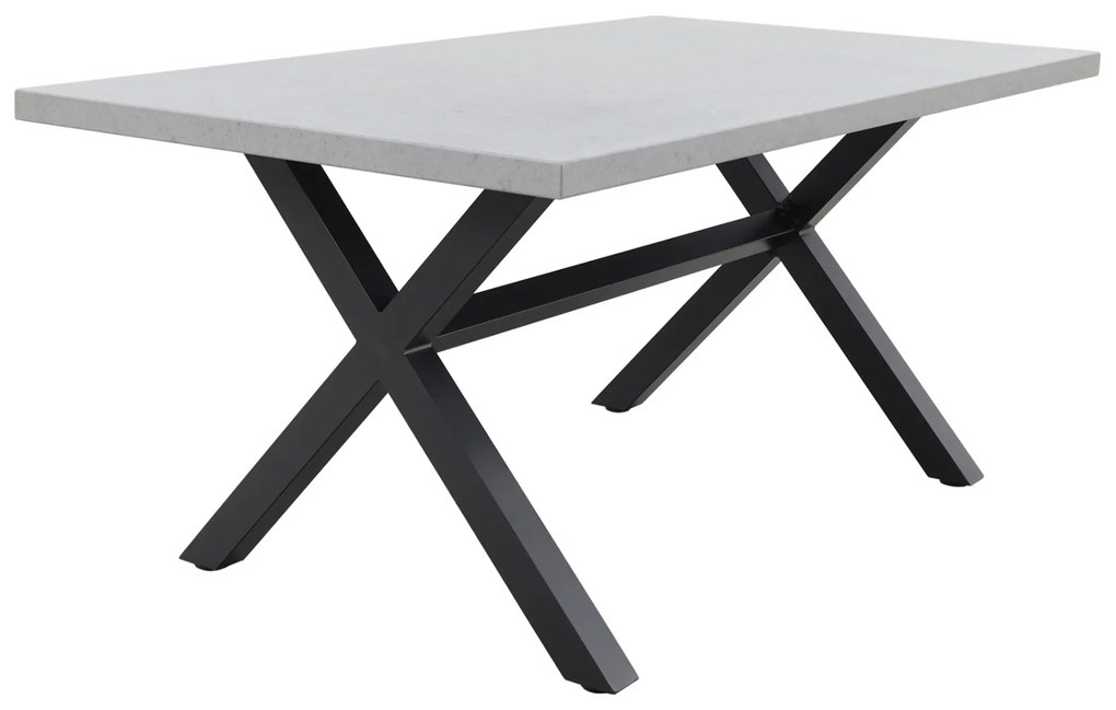Verona betonlook tuintafel 160 x 90 cm. - Black OP=OP