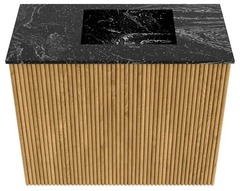 Mondiaz Joya DLux 50cm toiletmeubel oak met wastafel faye rechts zonder kraangat lava
