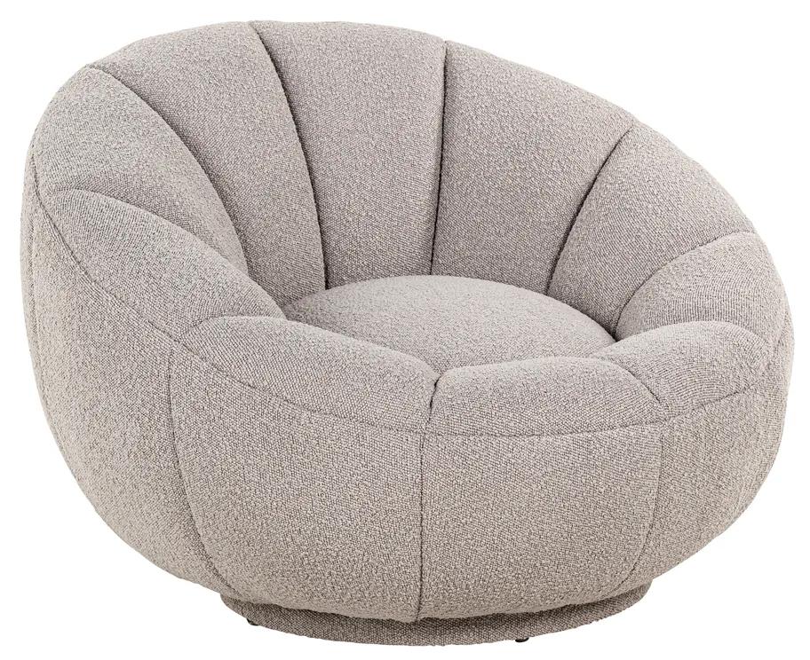 Richmond Interiors Kendall Lounge Fauteuil Rond Taupe Boucle