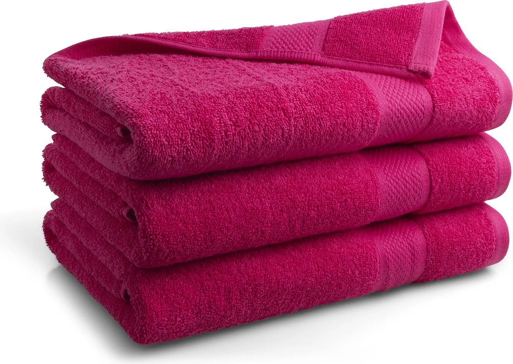 Handdoek Hotel Collectie - 70x140 - 3 stuks - roze