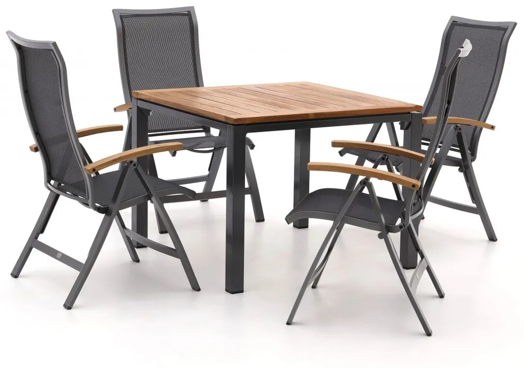 Bellagio Lugo/Linosa 100cm dining tuinset 5-delig verstelbaar