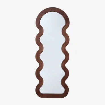 Wandspiegel 60x160 Cm Van Dennenhout Landoi Donker Hout - Sklum