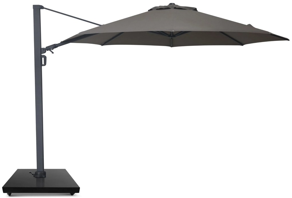 Zweefparasol 3.5m S2 Excellent (excl. voet) Taupe-naturel-bruin Camello Luna