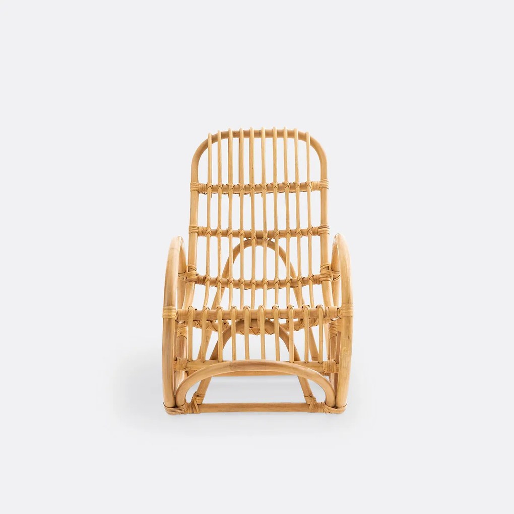 Rocking chair voor kinderen in rotan, Malu