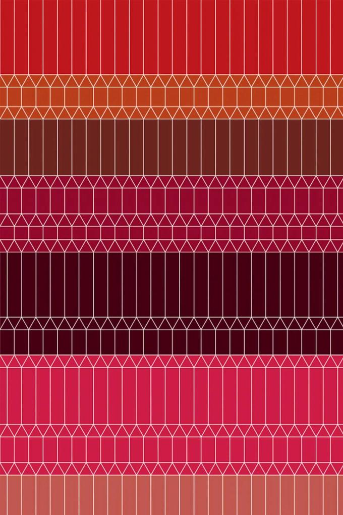 Moooi Carpets - Carpet Moooi Zigzag Red - 300 x 400 - Vloerkleed