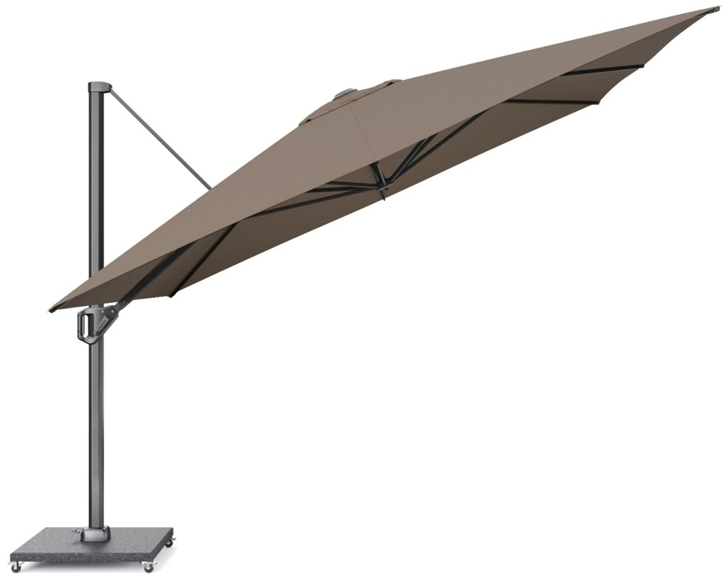 Platinum Challenger zweefparasol 3.5x3.5m T1 premium (excl. voet) havana