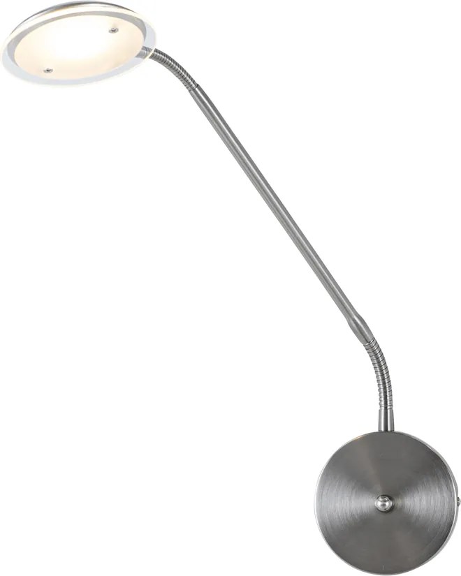 Moderne wandlamp staal incl. LED - Eva