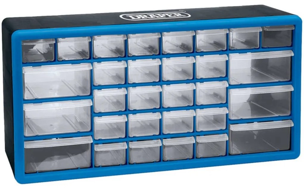 Draper Tools Gereedschapsopbergbox 30 lades blauw 12015