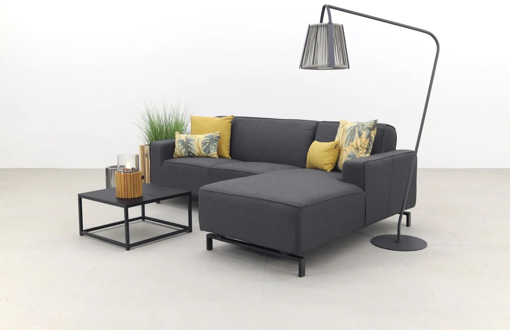 Boavista/Toronto loungebank chaise longue - Sooty - 3-delig - links