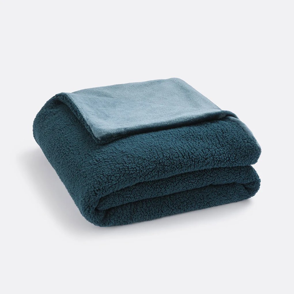 Plaid in fleece en sherpa, Maxine