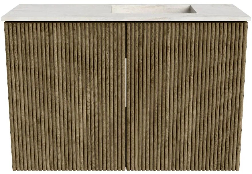 Mondiaz Joya DLux 60cm toiletmeubel dusk met wastafel faye rechts 1 kraangat ostra