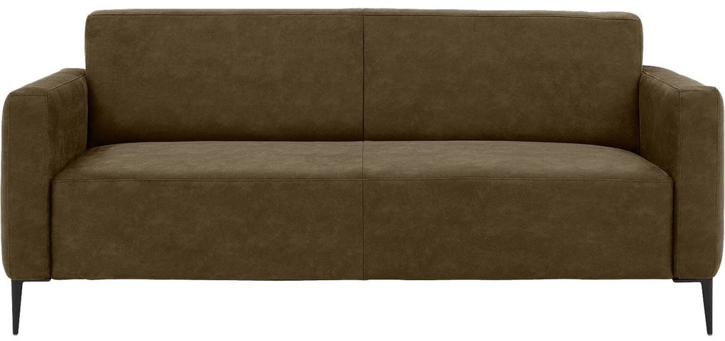 Goossens Key West groen, micro leer, 3-zits, modern design