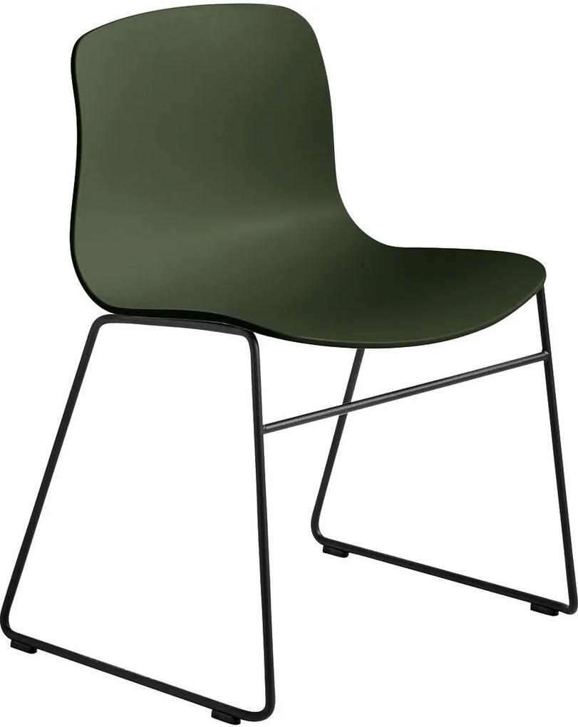 Hay About a Chair AAC08 stoel met zwart onderstel Green