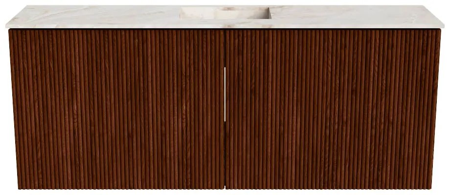 Mondiaz Joya DLux 100cm toiletmeubel ruby met wastafel faye midden 1 kraangat frappe