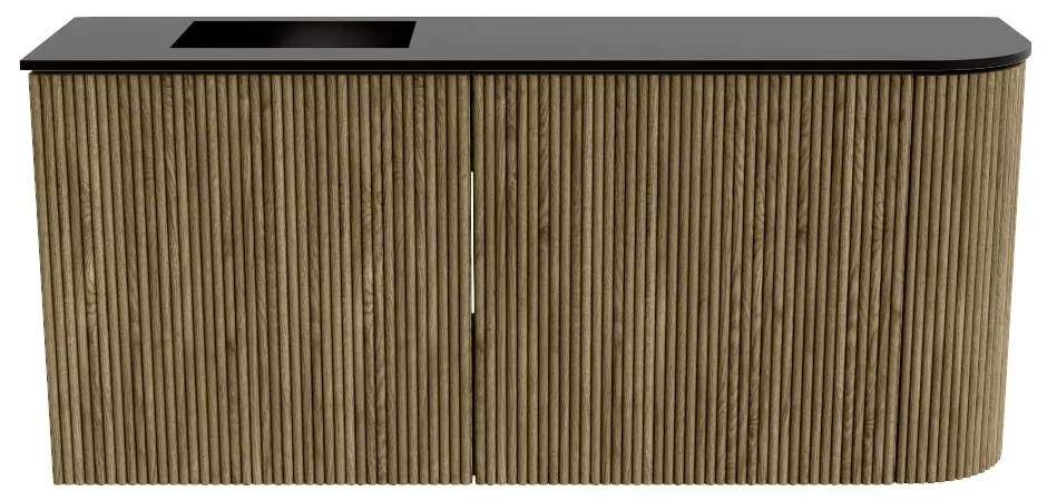 Mondiaz Joya 90cm toiletmeubel ronding rechts dusk met wastafel faye links 1 kraangat urban