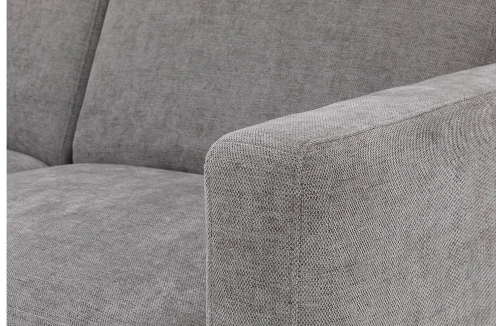 Goossens Hoekbank Tiolo Met Relaxfunctie En Hoofdsteun grijs, stof, 3-zits, modern design met ligelement links