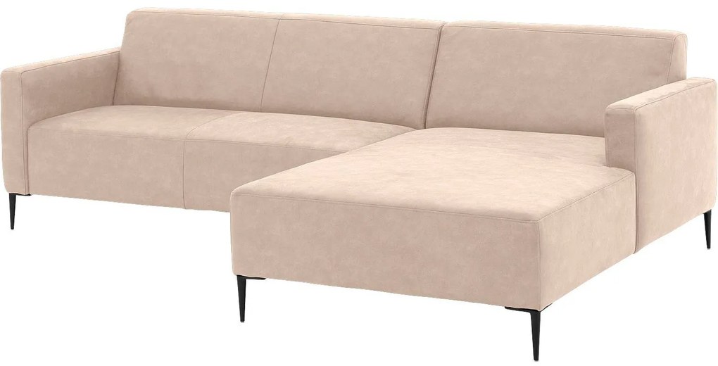 Goossens  Key West beige, micro leer, 2,5-zits, modern design