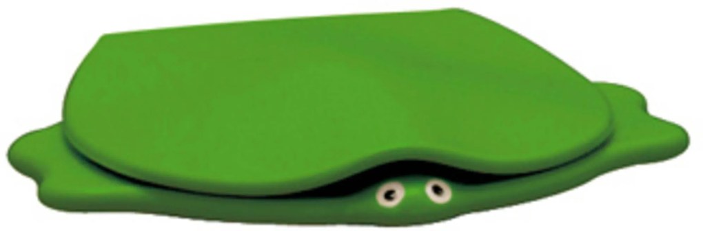 Serie 300 Kids turtle closetzitting met deksel Groen