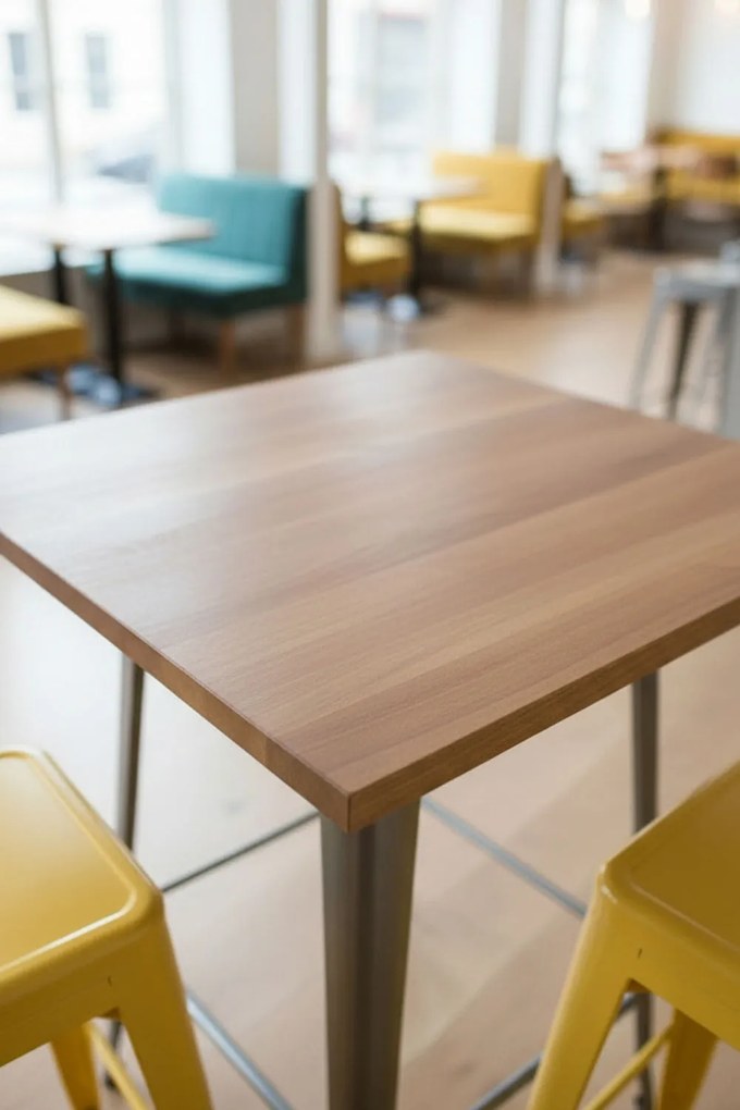 Hoge Torix Tafel Natuurlijk Hout 60 cm