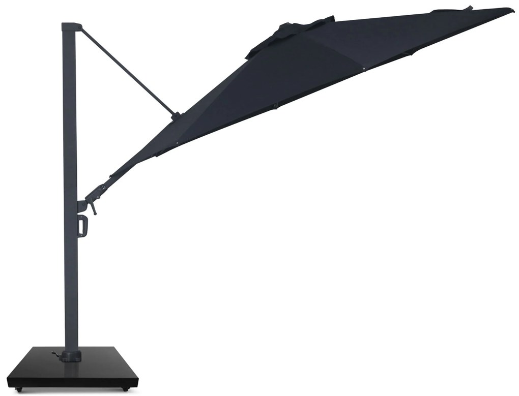 Zweefparasol 3.5m S2 Excellent (excl. voet) Grijs-antraciet Camello Luna