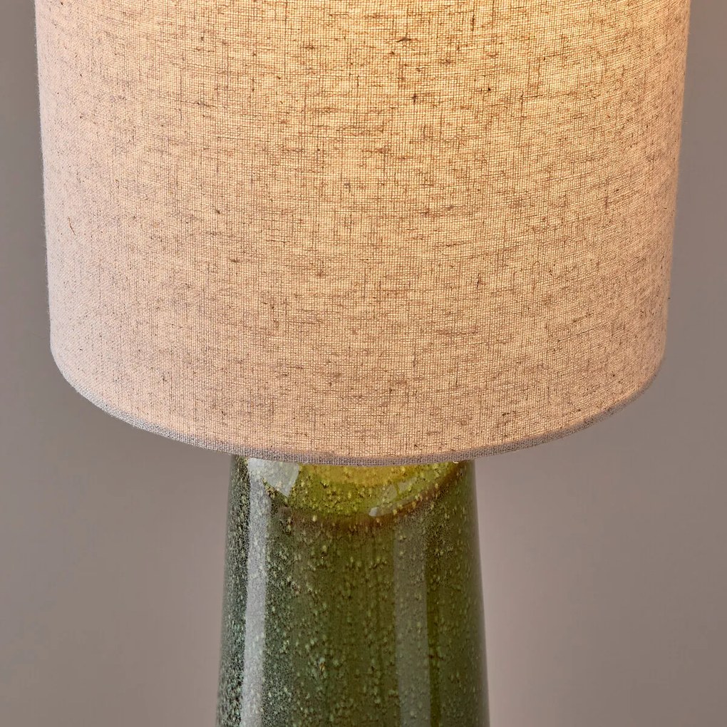 Staande lamp in keramiek en linnen, TOTEMY