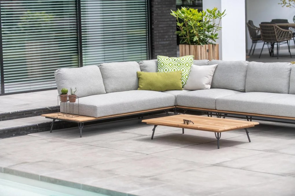 4 Seasons Outdoor Cucina Loungeset  Tuinbank    houtkleur weerbestendig