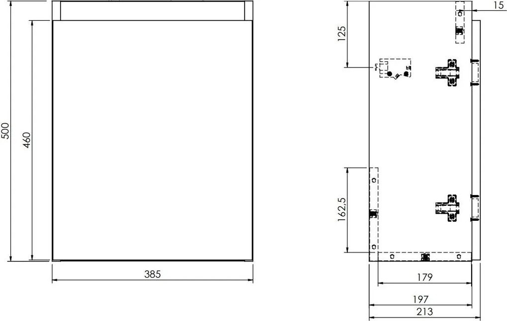 Fontana Bano toiletmeubel kasteel bruin greeploos 38.5x21.5cm