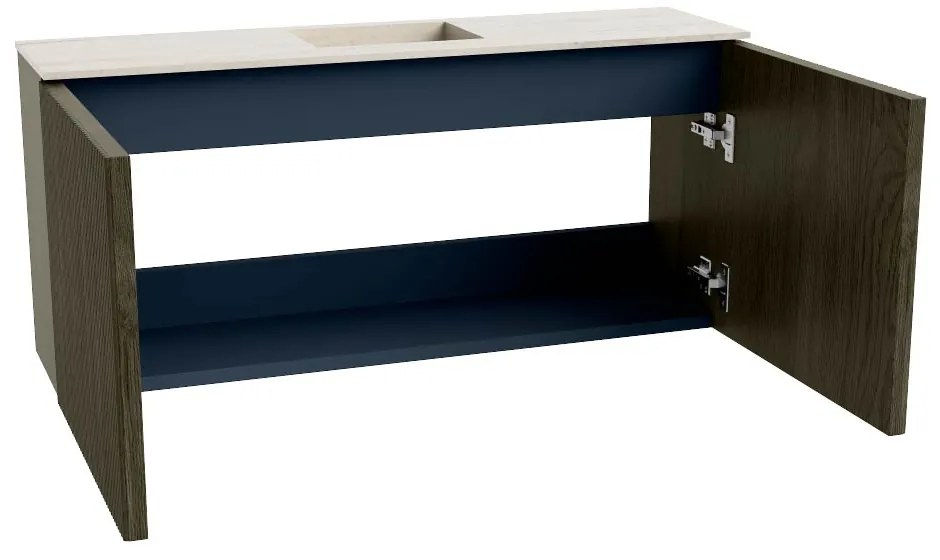Mondiaz Joya DLux 90cm toiletmeubel shadow met wastafel faye midden zonder kraangat meli