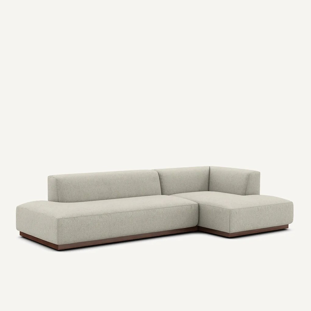 XL rechte hoekbank in tweed, JACOPO