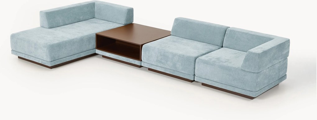 Modulaire hoekbank Colin (4-zits) met salontafel