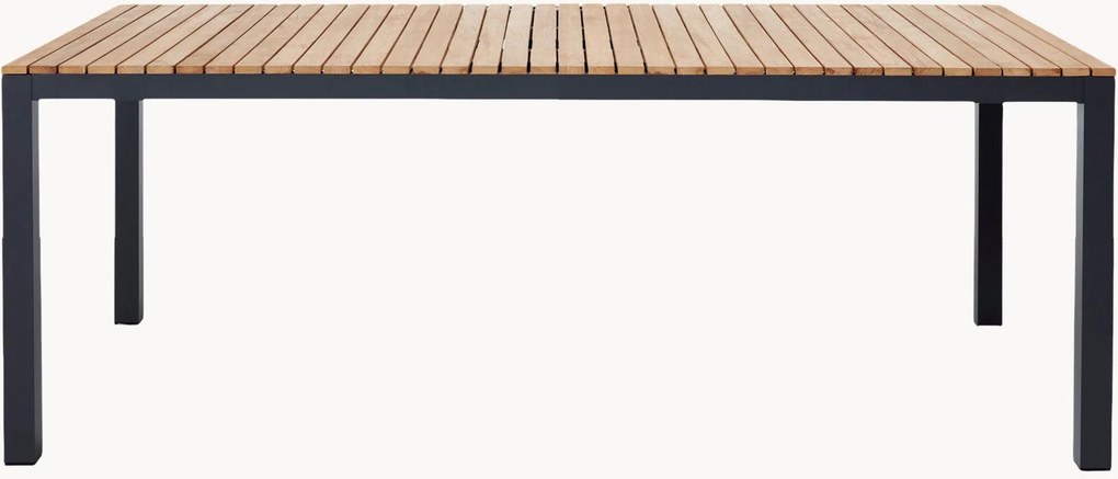 Tuintafel Mood met teakhouten tafelblad, 167 x 100 cm