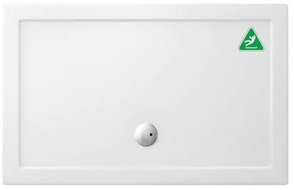 Crosswater Tray douchebak 120x80x3.5cm rechthoek met antislip wit acryl GP0R81200