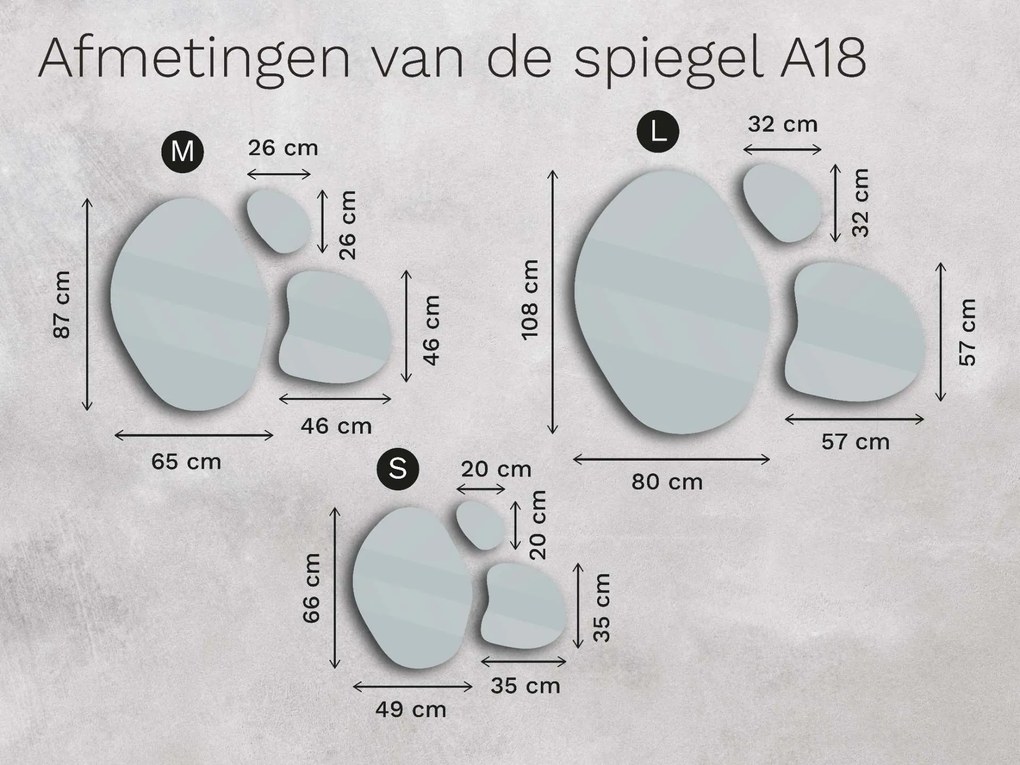 Organische LED badkamerspiegel met verlichting A18