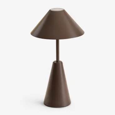 Draadloze Led-tafellamp Van Ijzer Alexis Bruin – Chocolade - Sklum