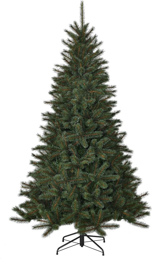 Toronto kunstkerstboom - 155 cm - groen - Diameter 102 cm - 511 tips - metalen voet