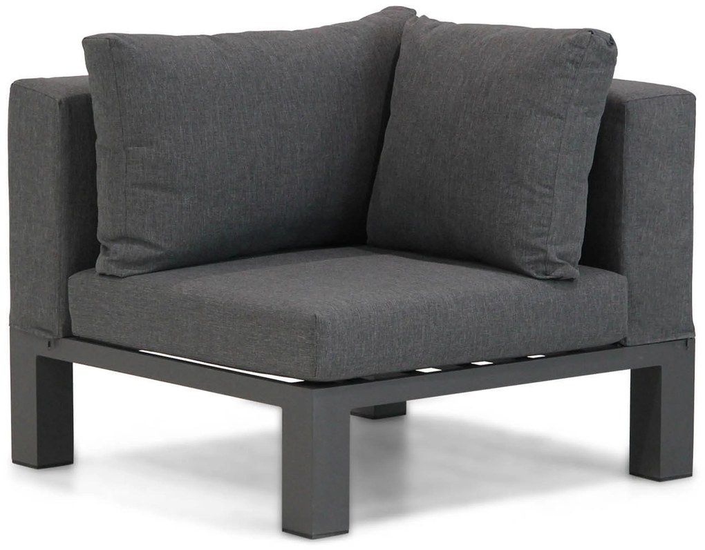 Hoek loungeset 5 personen Aluminium/Outdoor textiel/Aluminium/teak Grijs  Lifestyle Garden Furniture Club