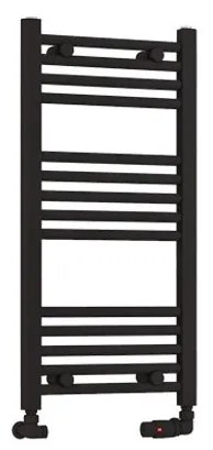 Eastbrook Wendover handdoekradiator 40x80cm 330W zwart mat