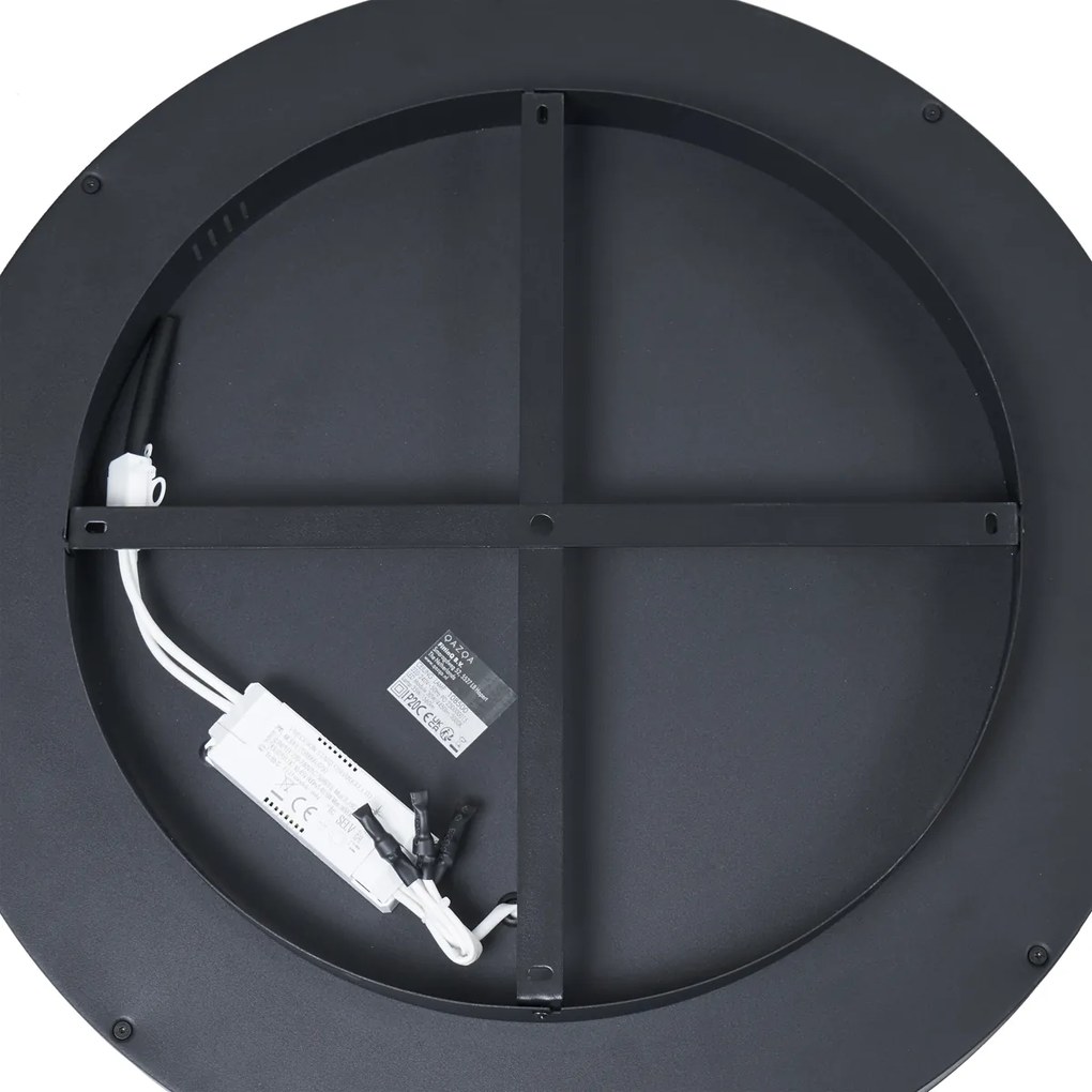 Design plafondlamp zwart met goud 60cm incl. LED 3-way switch - Ingo