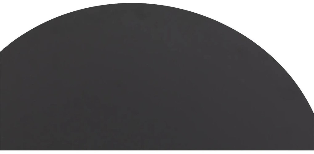 Goossens Salontafel Oda rond, metaal zwart, elegant chic, 80 x 41 x 80 cm