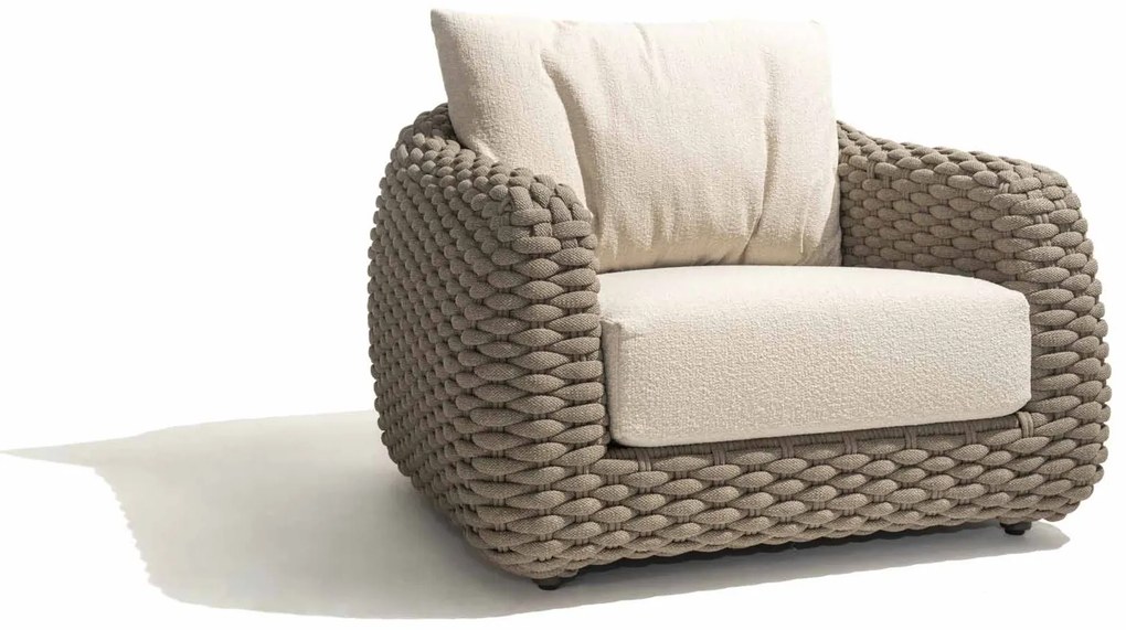4 Seasons Outdoor Maxime loungestoel terre SALE Loungestoel bruin weerbestendig