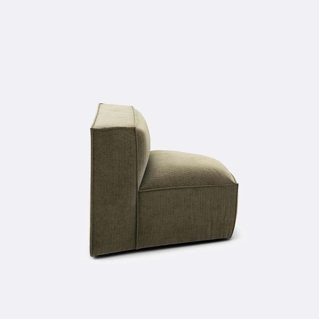 Modulaire open hoek, vintage fluweel Seven