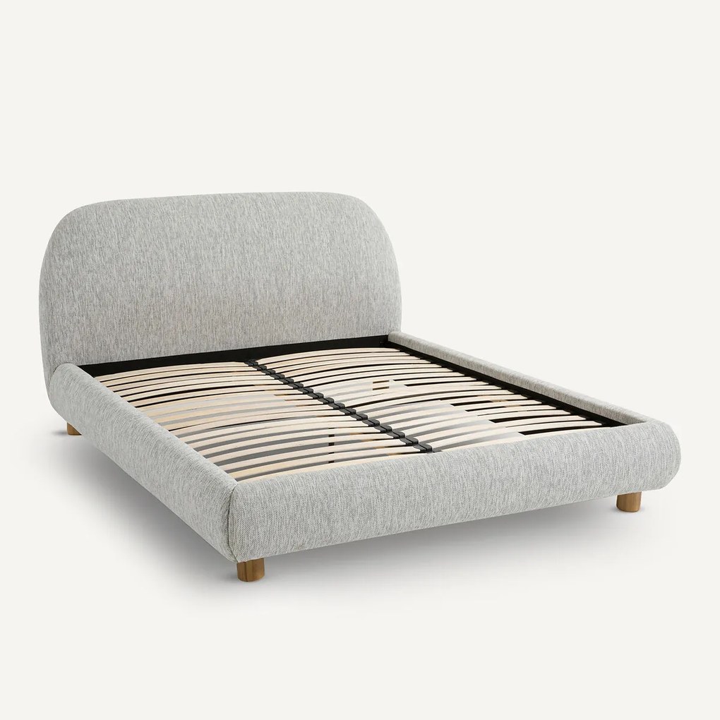Organisch bed met bedbodem, Aude design E.Gallina