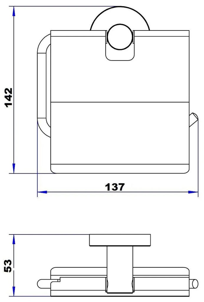 Plieger Vigo toiletrolhouder met klep geborsteld goud