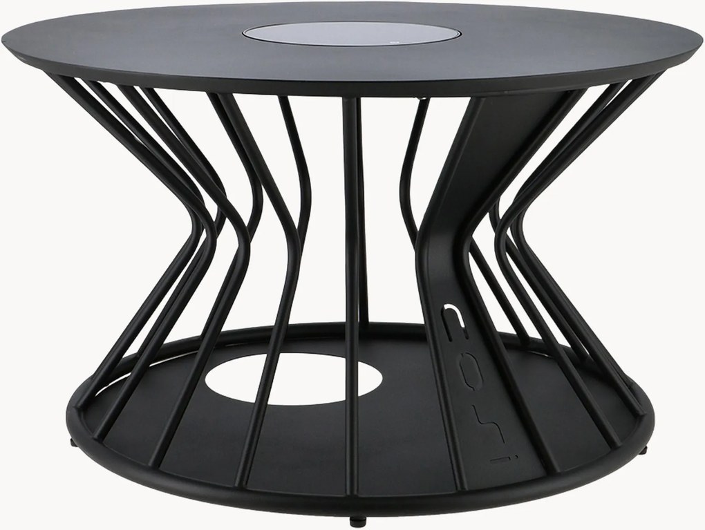 Ronde in- & outdoor LED salontafel Cosilumia met zonnepaneel