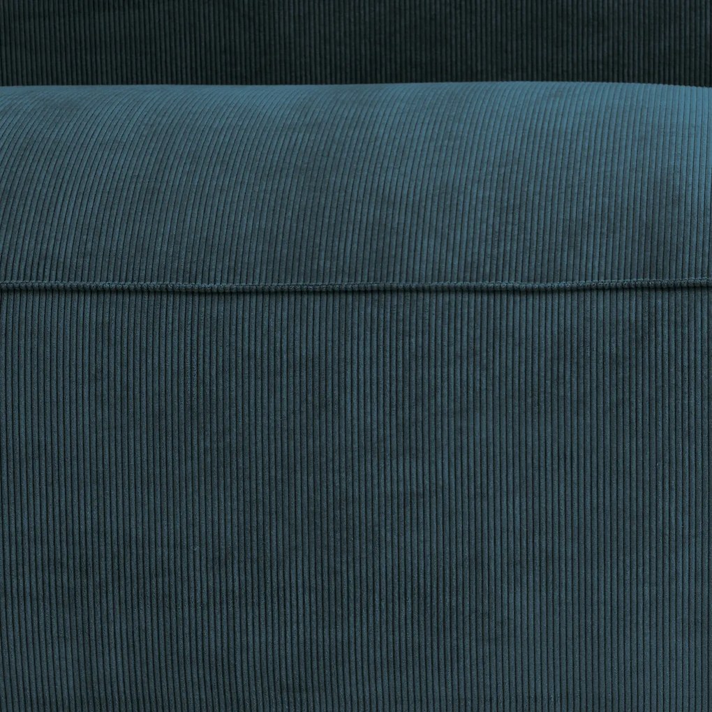 Element voor modulaire bank, 2-zit, in ribfluweel, Seven