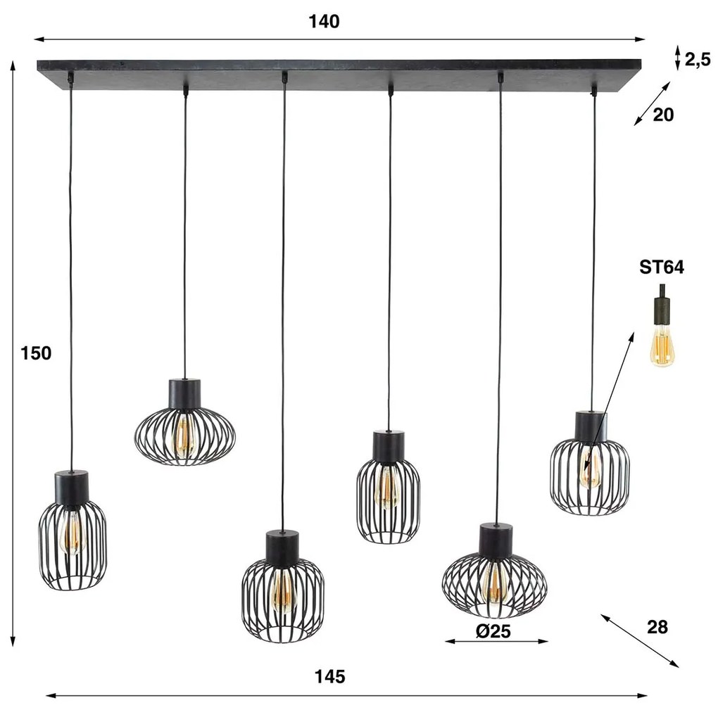 Eettafel Hanglamp Met Open Kappen