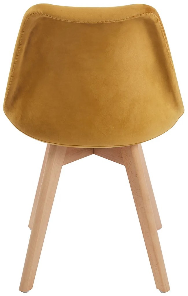 Set van 4 Synk Fluwelen Stoelen